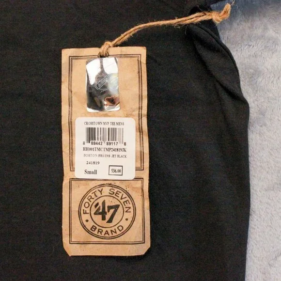 Boston Bruins Short Sleeve Crew Neck Tee Men's Size Small - Picture 6 of 9